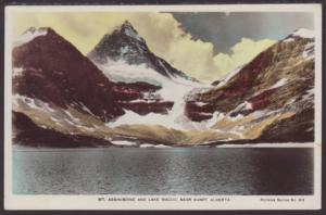 Mt Assiniboine,Lake Magog,Near Banff,Alberta Postcard 