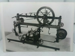 Vintage Postcard Cromptons Mule Spinning Machine RP Science Museum
