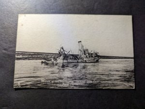 Mint England Ship RPPC Postcard Wreck of the Mermaris Turkish Gun Boat