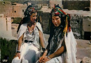 Morocco women of the High Atlas moorish types postcard