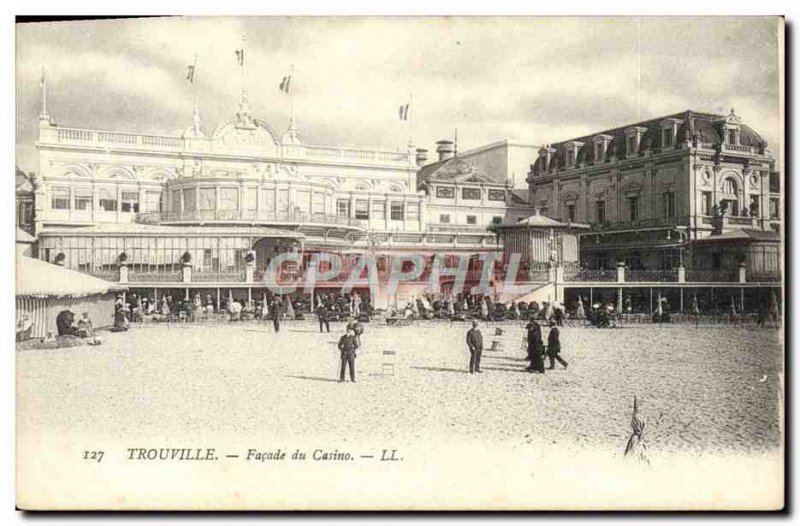 Old Postcard Trouville Casino Facade