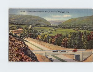 Postcard Pennsylvania Turnpike Through Famous Aliquippa Gap USA