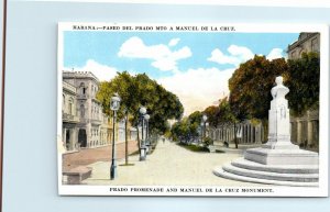 Prado Promenade and Manuel De La Cruz Monument - Havana, Cuba M-25381
