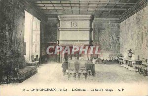 Old Postcard Chenonceaux (I e L) Chateau La Salle a Manger