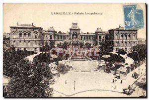 Old Postcard Marseille Le Palais Longchamp