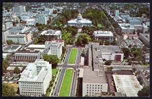 California SACRAMENTO Aerial View California State Capitol & Mall - Chrome