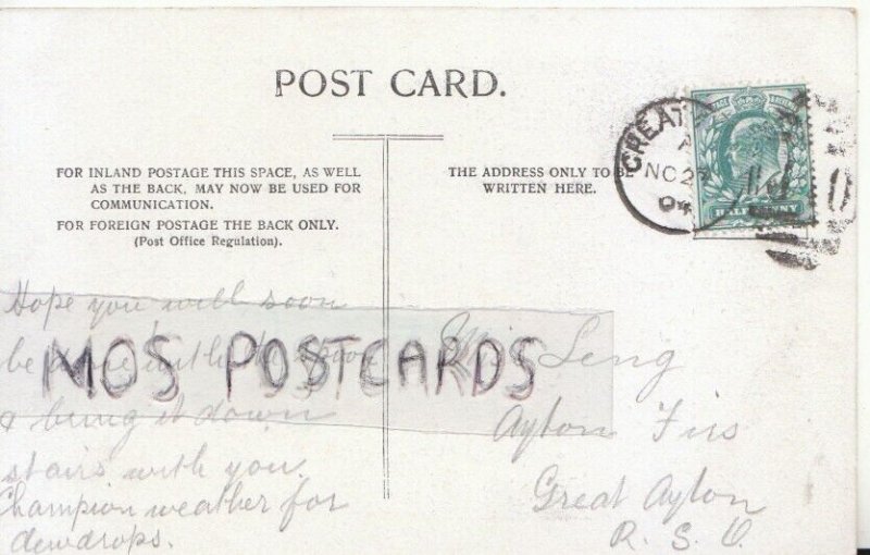 Genealogy Postcard - Leng - Ayton Firs, Great Ayton, Yorkshire - Ref. R322