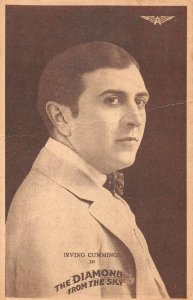 The Diamond from the Sky Silent Film Actor Irving Cummings Postcard AA39230