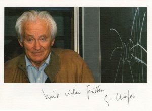 Georges Charpak Polish Physicist Nobel Prize Winner Hand Signed Photo