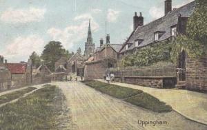 Uppingham Leicestershire Village Antique Old Postcard
