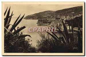 Old Postcard Villefranche The City View Of The Corniche