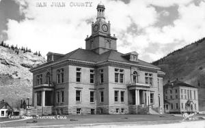 Silverton Colorado Court House Real Photo Antique Postcard K69640