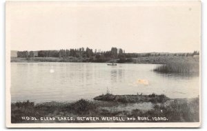 CLEAR LAKES Wendell, Buhl, Idaho RPPC 1910s Photo Andrews Vintage Postcard