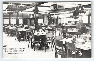 Ghost Town Dining Room Knott's Berry Place Buena Park Ca. RPPC Photo Postcard