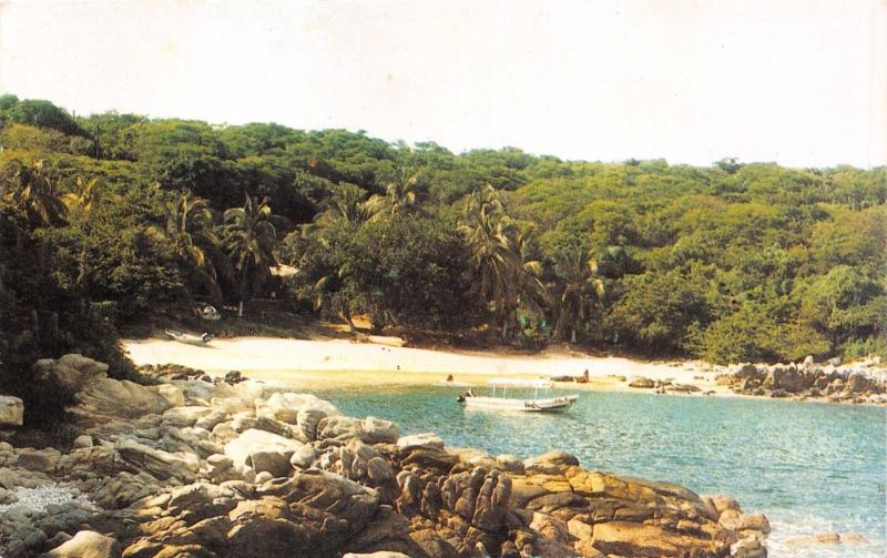 PUERTO ESCONDIDO OAXACA MEXICO PLAYA de PUERTO ANGELITO POSTCARD