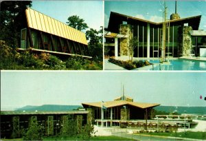 Arrowhead Lodge on Lake Eufaula South, Canadian OK Multi View Postcard I68