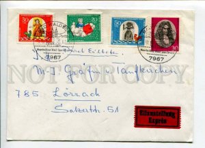 421762 GERMANY 1967 Bad Waldsee Express railway post Tales Brothers Grimm stamps