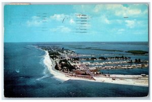 1950 Clearwater Beach FL, The Emerald Isle Of The Gulf Beaches Vintage Postcard