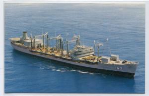 USNS Neosho T-AO143 Oiler Replenishment Ship US Navy postcard