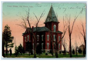 1907 Court House Exterior Roadside Ida Grove Iowa IA Posted Vintage Postcard