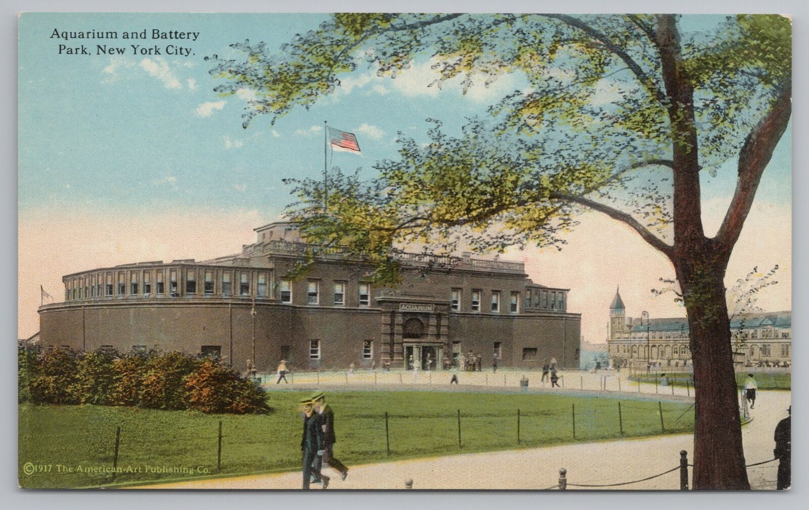 Vintage Images of Battery Park, New York