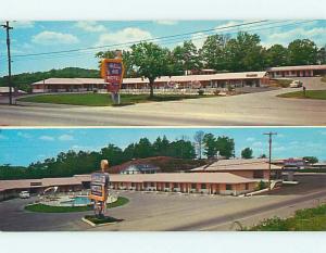 Unused Pre-1980 OLD CARS & HOLIDAY HILL MOTEL Cleveland Tennessee TN s5752