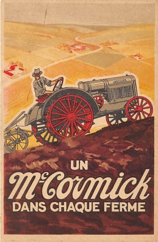 Un McCormick Dans Chaque Ferme Advertising Unused light marking on card