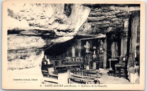 M-76878 Interior of the Chapel Saint-Adrien France