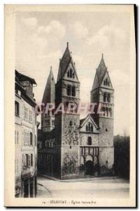 Postcard Old Santa Fe Church Selestat