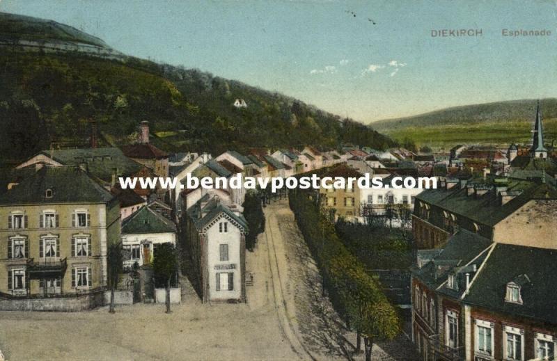 luxemburg, DIEKIRCH, Esplanade (1920s)