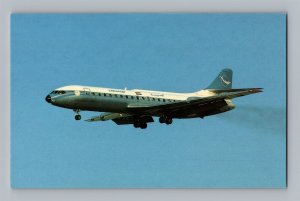 Aviation Airplane Postcard Syrianair Airlines Caravelle SE-210-10B3 AW3