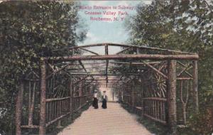 New York Rochester Rustic Entrance To Subway Genesee Valey Park