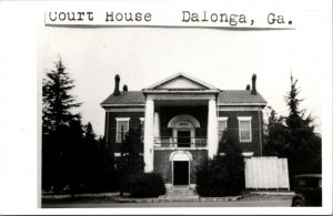 Vtg Court House Lumpkin County Dahlonega Georgia GA RPPC Real Photo Postcard
