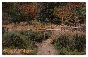 Hand Colored The Turn Stile, Mtn House Trail to Mt. Wachusett, Princeton, MA