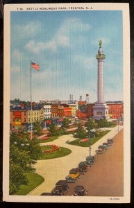 Vintage Postcard 1933 Battle Monument Park, Trenton, New Jersey (NJ)