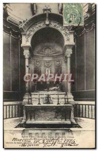 Old Postcard Church & D # 39Ars Altar Of Which Is Eleve Hunting Villefranche ...