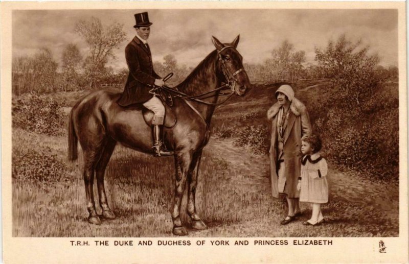 CPA AK Duke and Duhess of York Princess Elizabeth BRITISH ROYALTY (679814)