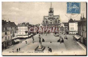 Old Postcard Compiegne Square L & # 39Hotel City