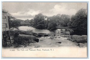 1911 Falls Pawtuxet River Pawtuxet Rhode Island Vintage Antique Posted Postcard