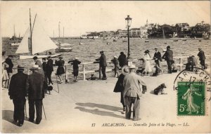 CPA ARCACHON-Nouvelle Jetée et la Plage (27952)