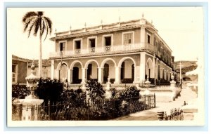 Early Palacio DE Brunet Trinidad Cuba Real Photo RPPC Postcard (B1)
