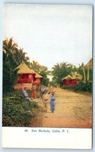 children at San Nichola CEBU Philippines Postcard