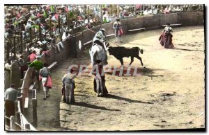 Old Postcard The French Riviera Bullfight