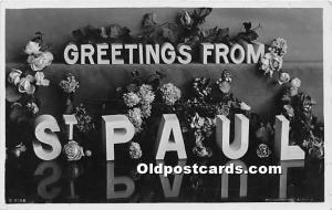 Greetings from Saint Paul Large Letter Postal Used Unknown 