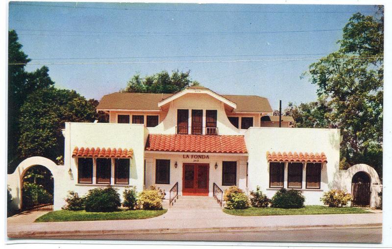 La Fonda Mexican Restaurant San Antonio Texas postcard