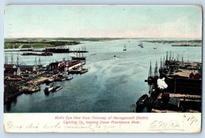 1907 Narragansett Electric Lightning Co. River Providence Rhode Island Postcard