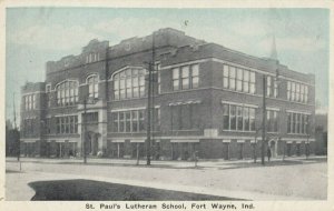 FORT WAYNE, Indiana, 1910-20s; St. Paul's Lutheran School