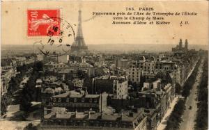 CPA PARIS 16e-Panorama pris de l'Arc de Triomphe de l'Etoile (325357)