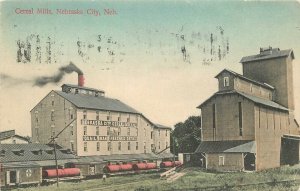 Postcard 1909 Nebraska City Cereal Mills hand color Simon 23-9426