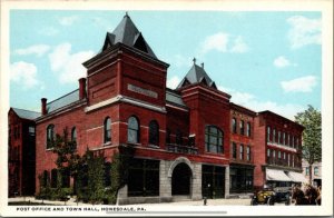 Postcard United States Post Office Honesdale Pa K13